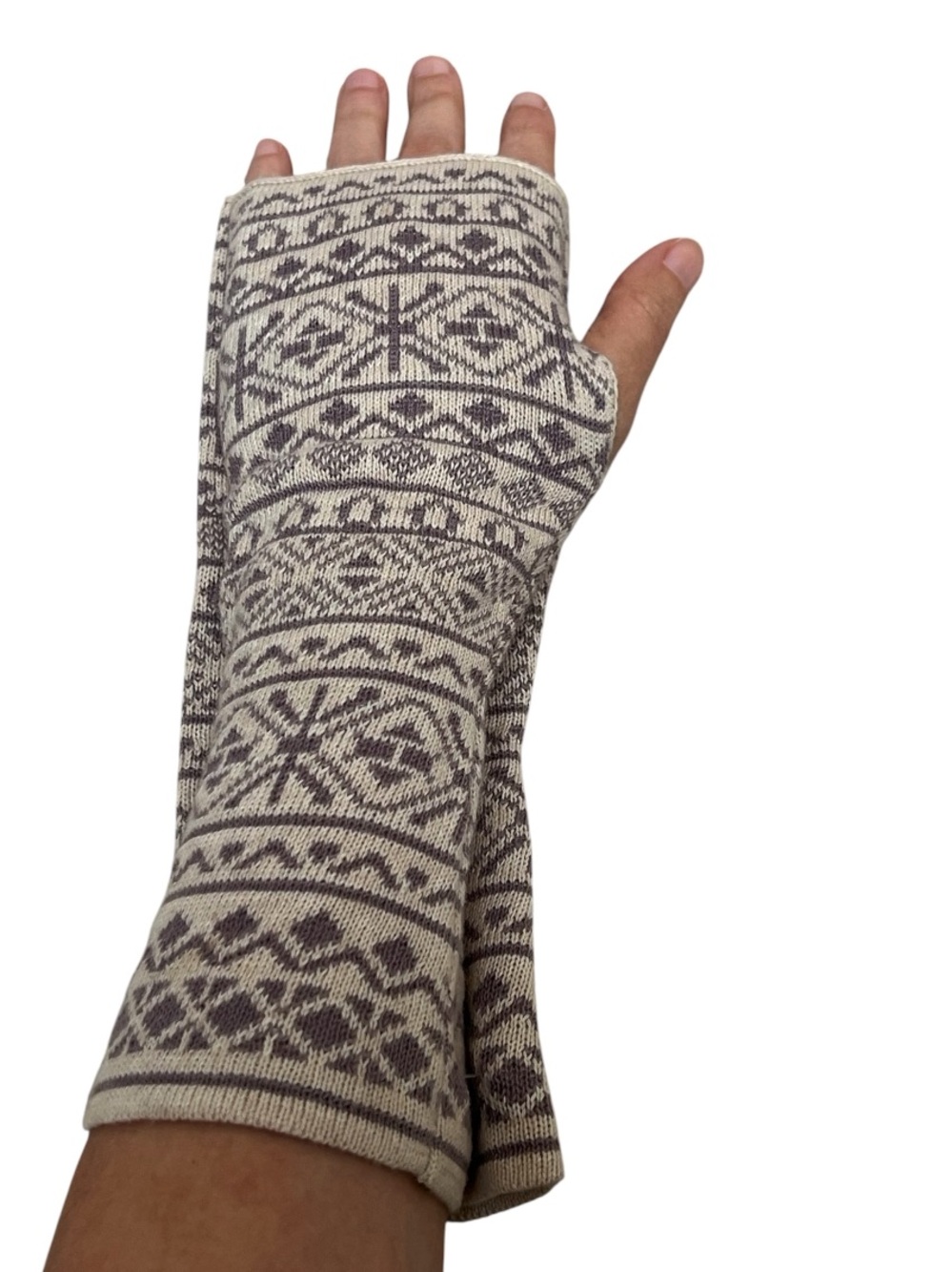 NWT 100% Baby Alpaca Wrist Warmers - Picture 3 of 3